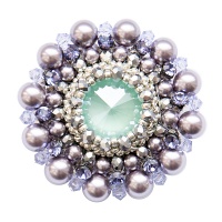 Брошь duCharme Cinderella Dream Mauve Mint 22 см