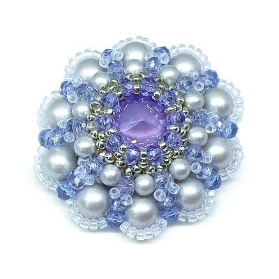 Сет из трех брошей Dove Grey Lilac