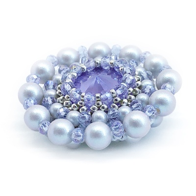 Сет из трех брошей Dove Grey Lilac