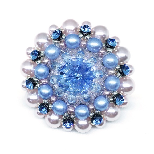 Сет из трех брошей Blue Sky Rose