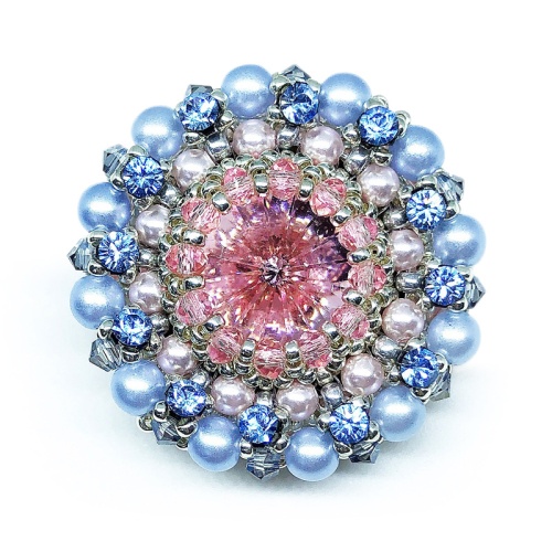 Брошь duCharme Cinderella Dream Blue Sky Rose 22 см