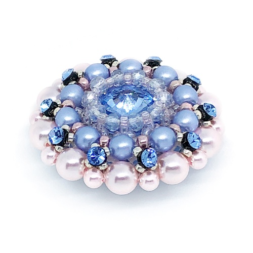 Сет из трех брошей Blue Sky Rose